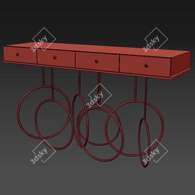 Burlesque Console: Elegant and Seductive 3D model image 3