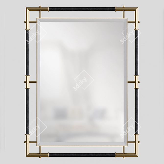 Atlanta Brass Mirror 3D model image 1