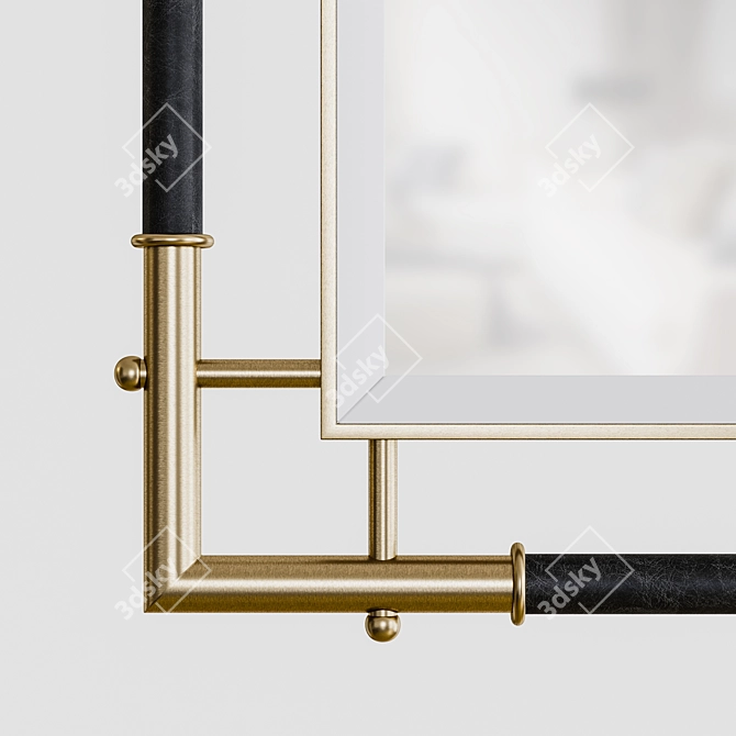 Atlanta Brass Mirror 3D model image 3