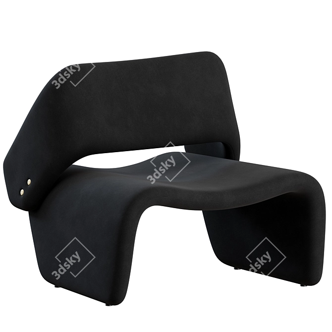 Espasso Ondine Lounge Chair: Stylish and Comfortable 3D model image 1
