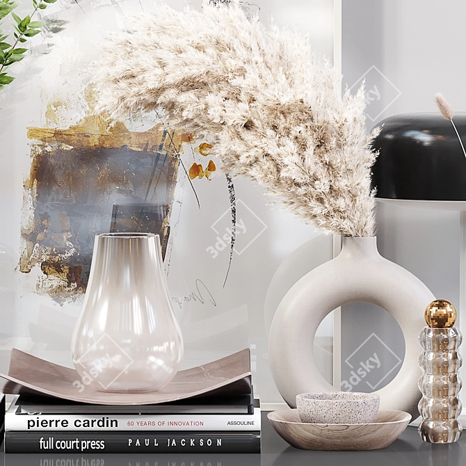 Elegant Home Decor Set 3D model image 3