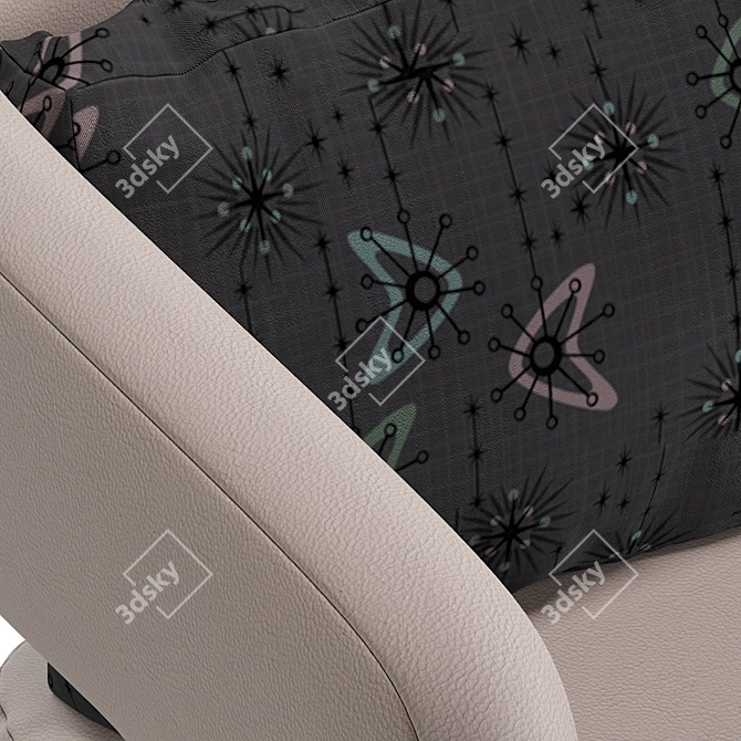 Sophisticated Tressel Leather Chair 3D model image 3