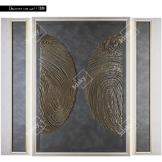 Elegant Decorative Panel 005 3D model image 1