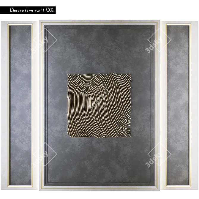 Decorative Panel 006 - Elegant Wall Accent 3D model image 1