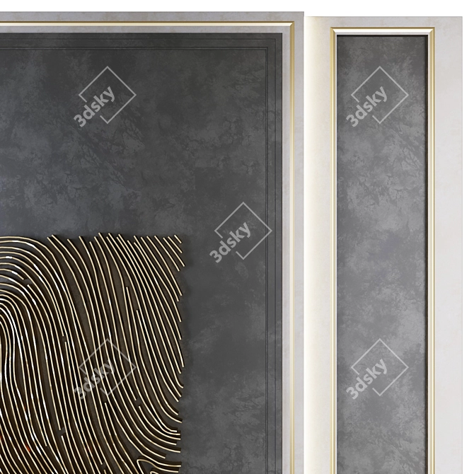 Decorative Panel 006 - Elegant Wall Accent 3D model image 3