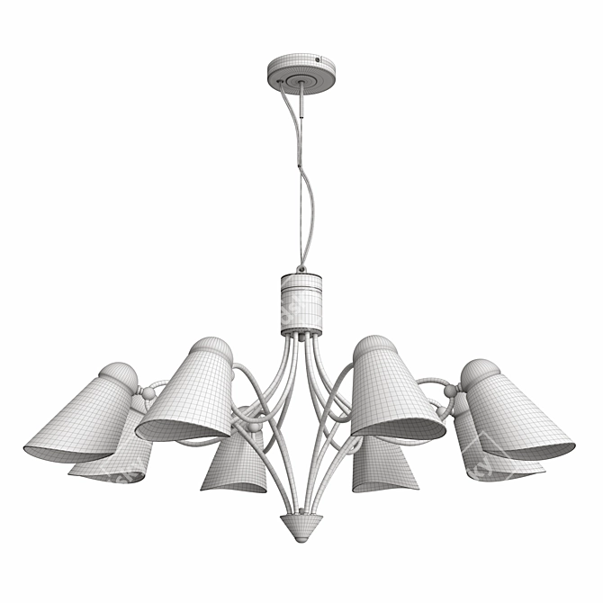 Lovato Hanging Chandelier - Modern Style 3D model image 5