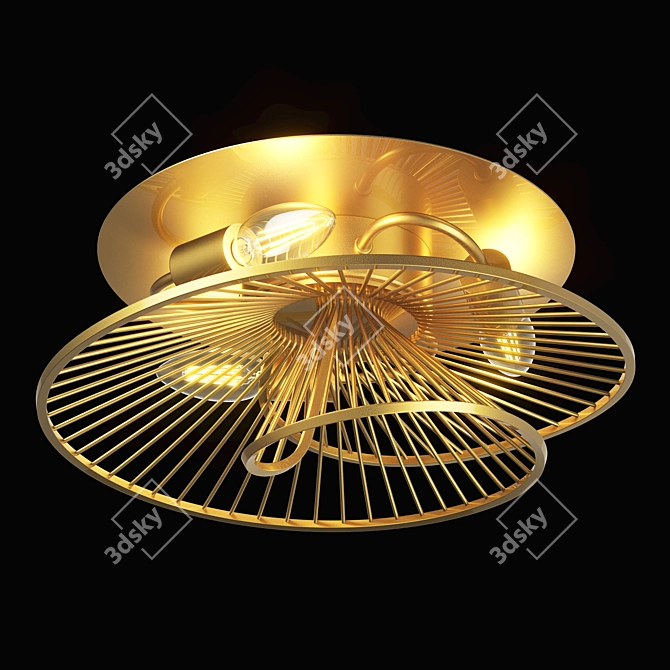 Stunning Zeta Lightstar Chandelier 3D model image 1