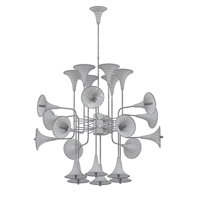 Botti Chandelier: Exquisite Illumination 3D model image 2