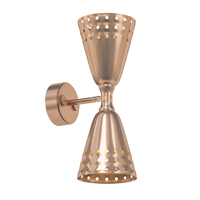 Cairo Perforation Copper Bra 3D model image 1