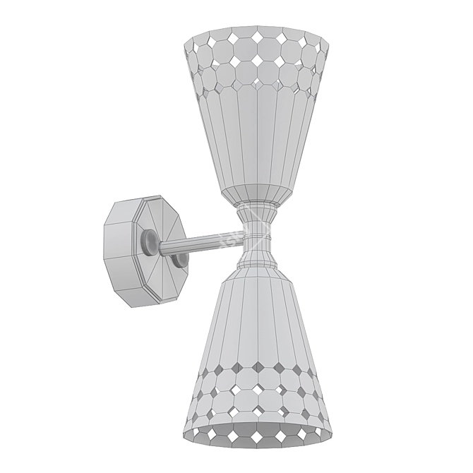 Cairo Perforation Copper Bra 3D model image 2