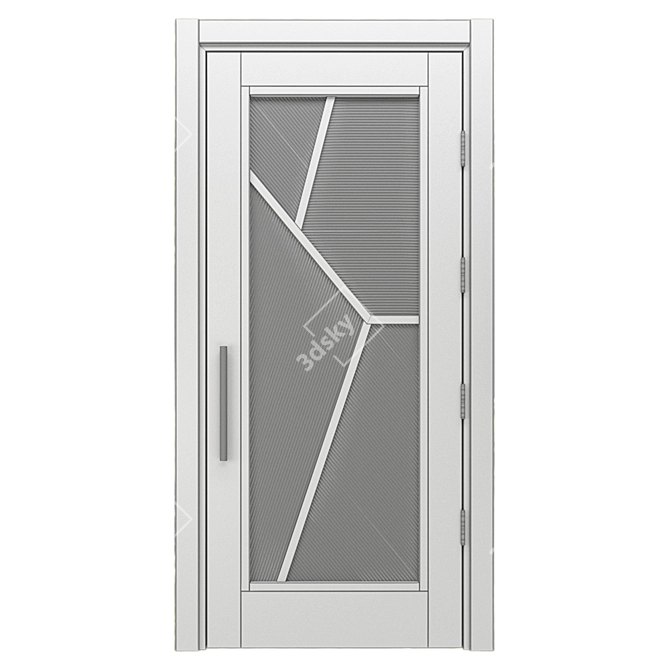 Contemporary Artisan Intersections Door 3D model image 4