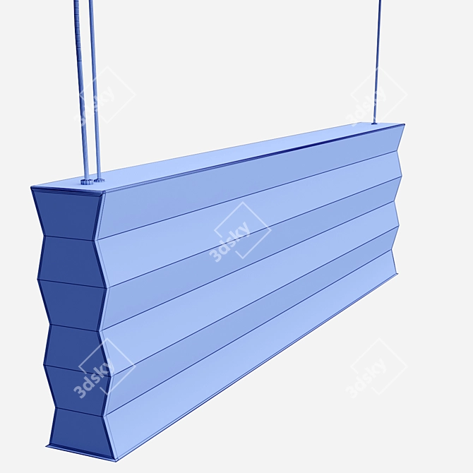 ZIG ZAG Sound Absorbing Pendant 3D model image 4
