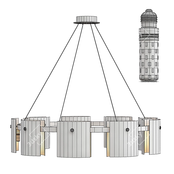 Elegant Janice Black 3D Model 3D model image 2