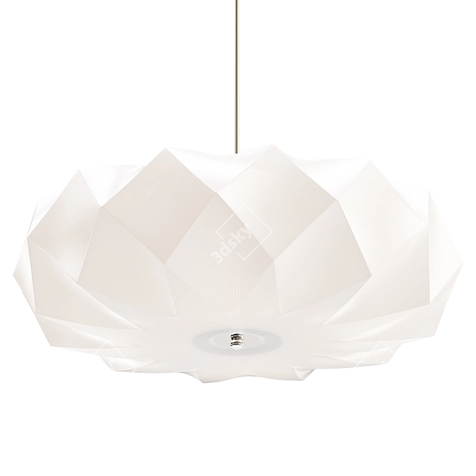 Modern White Pendant Light - Glacier 20 3D model image 1