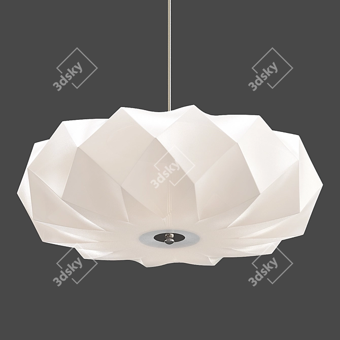 Modern White Pendant Light - Glacier 20 3D model image 3