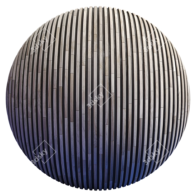 WoodStripes 4K Panel Pack 3D model image 3