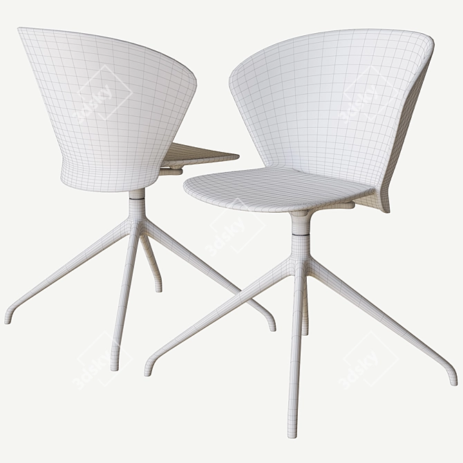 Contemporary Bahia Chair: Calligaris 3D model image 3