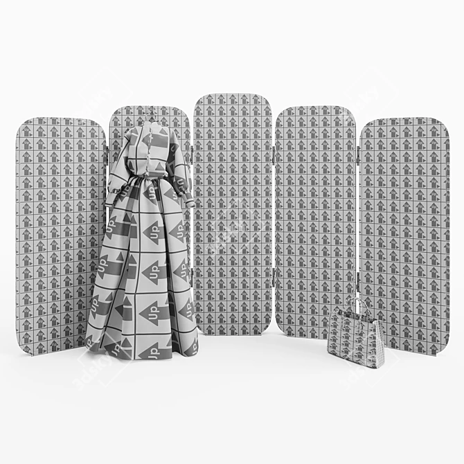 Innovative Asnaghi Folding Screen 3D model image 4