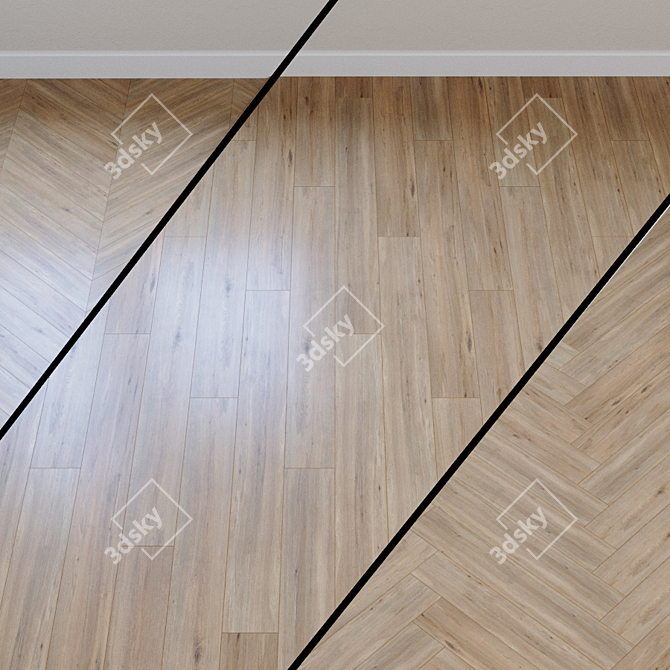 Wild Oak Brown Laminate - Wineo 500 3D model image 1