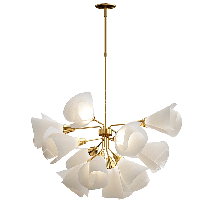 Modern Mobius Pendant Lighting 3D model image 1