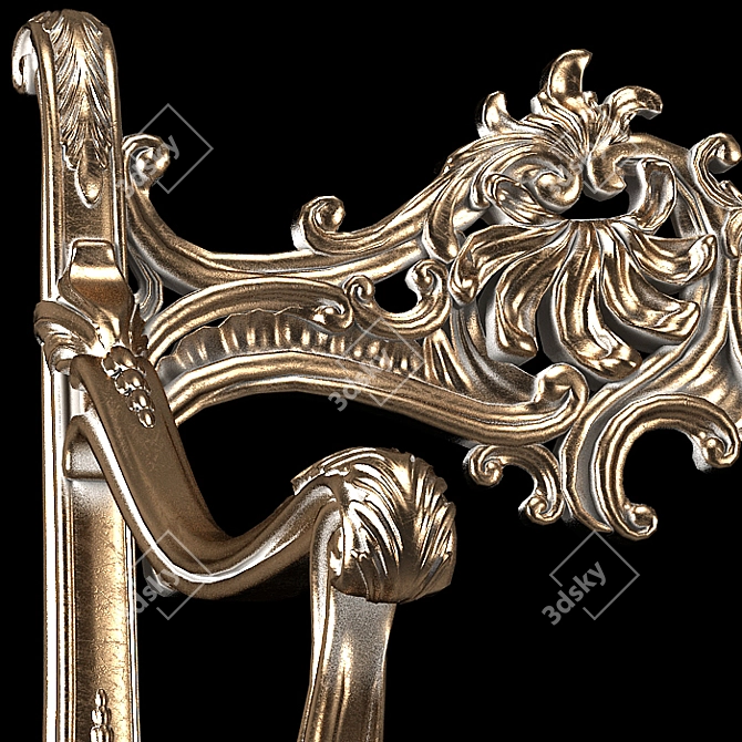 Elegant Venice Armchair - Comfy and Stylish 3D model image 3