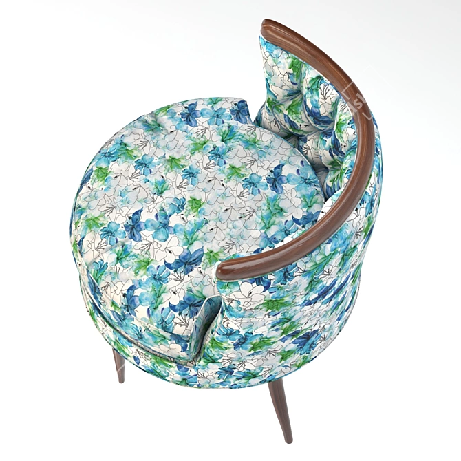 Modern Bixby Lounge Chair 3D model image 2