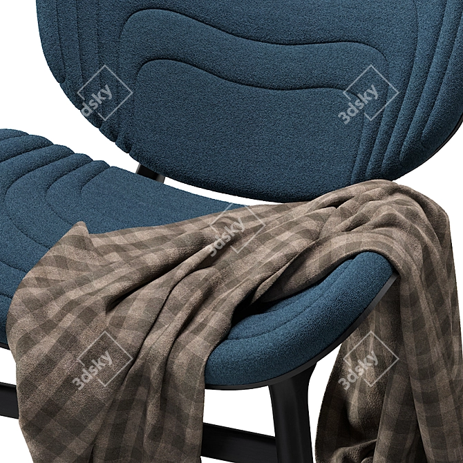 Modern Armchair: A Conversation Piece 3D model image 2