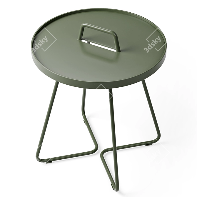 Portable Tray-Top Side Table 3D model image 2