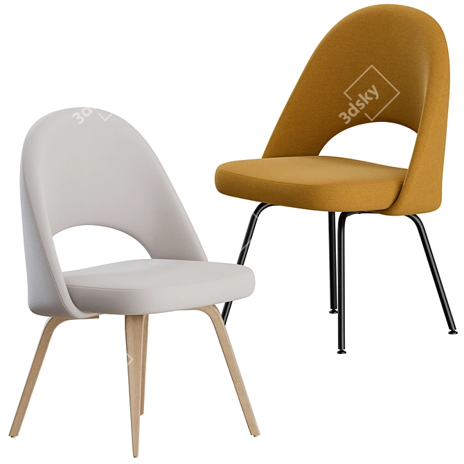 Elegant Saarinen Chair: Classic Design 3D model image 2