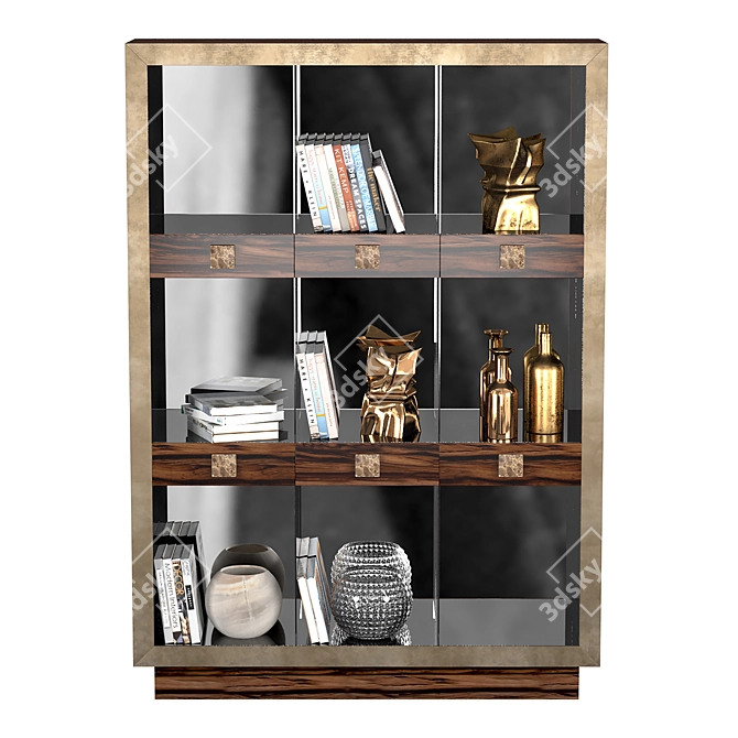 Elegant Emily by Longhi: Modern Italian Display Cabinet 3D model image 2