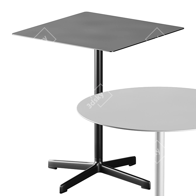 Hay Neu Table & High Table: Modern Elegance for Every Space 3D model image 4