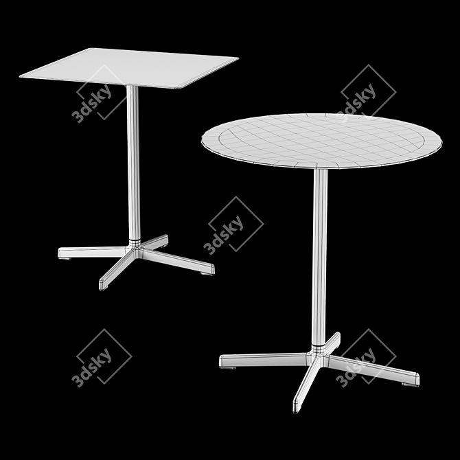 Hay Neu Table & High Table: Modern Elegance for Every Space 3D model image 5
