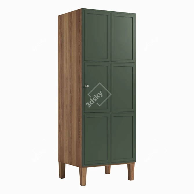 Andersen Single Door Wardrobe, 70 x 190 x 60 cm 3D model image 1