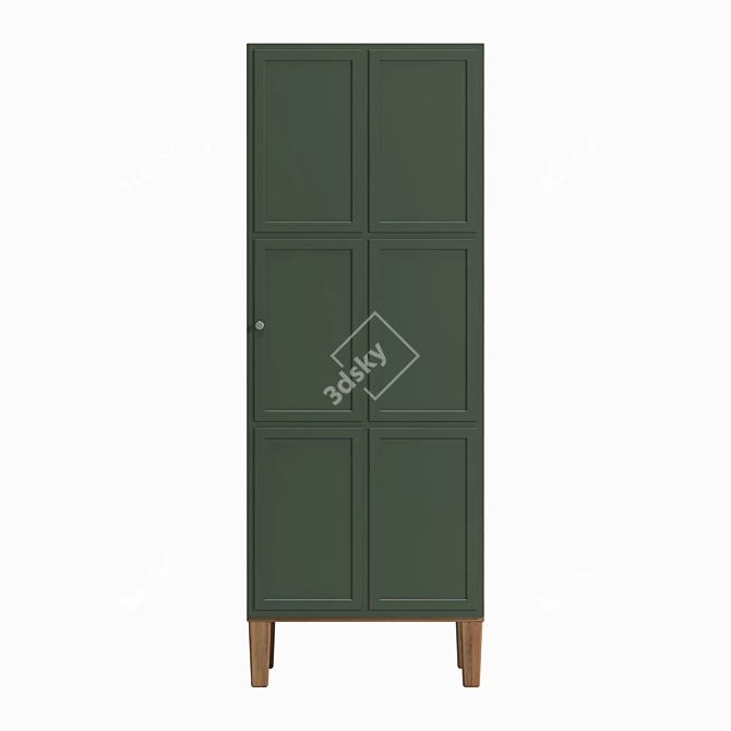 Andersen Single Door Wardrobe, 70 x 190 x 60 cm 3D model image 2
