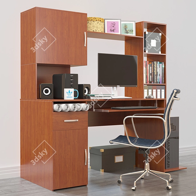 Modern Office Essentials 3D model image 6