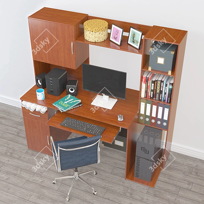 Modern Office Essentials 3D model image 9