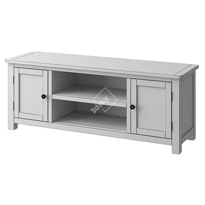 Jules Verne TV Stand with Chest of Drawers - Space-Saving Storage Solution 3D model image 2