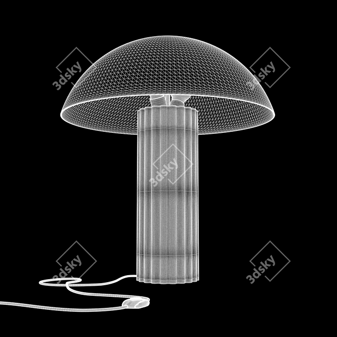 Modern Acrylic Cupola Table Lamp - Illuminate Your Space! 3D model image 4