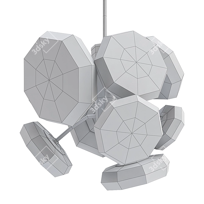 Elegance in Motion: Opera Pendant 3D model image 2