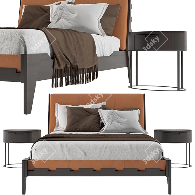 Italian Style Talamo Bed 3D model image 7