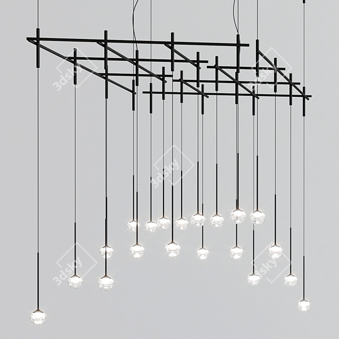 Sleek Vibia Pendant Light 3D model image 4