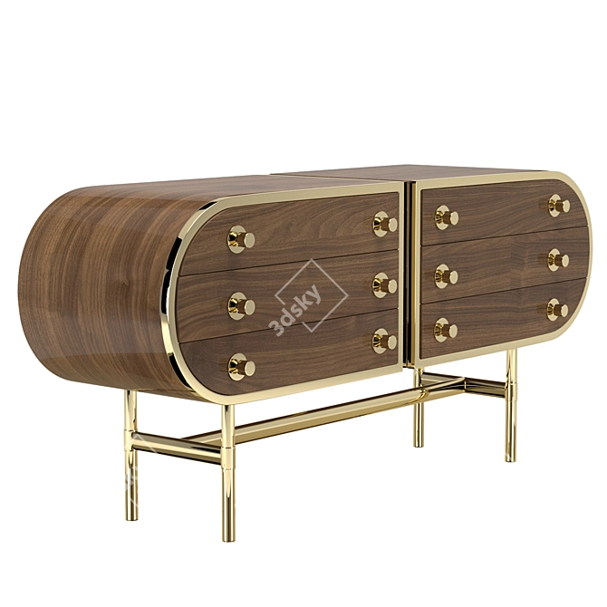Elegant Moryson Sideboard 3D model image 1