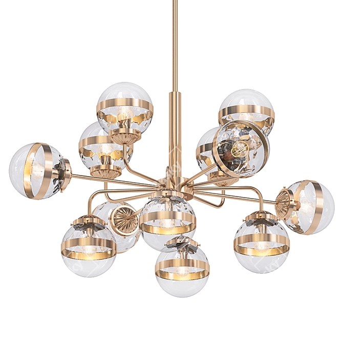 Elegant Greyson Chandelier - Illuminate in Style 3D model image 1