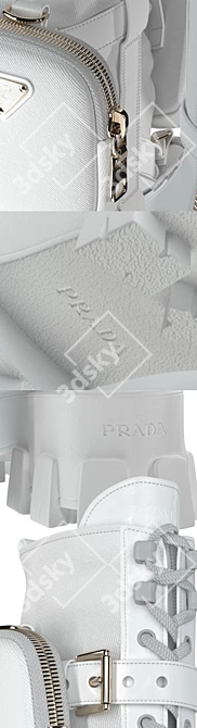 PRADA Monolith Combat Boots 3D model image 5