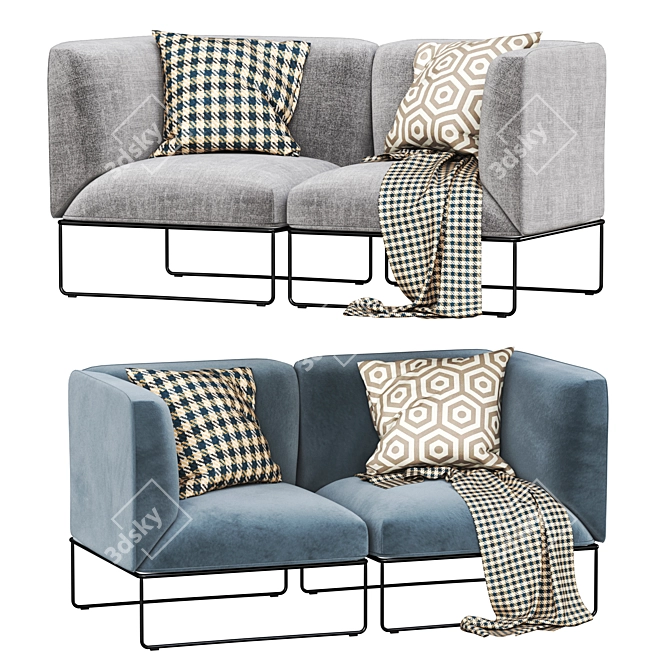 Modern Siesta Armchair: Andreu World 3D model image 4