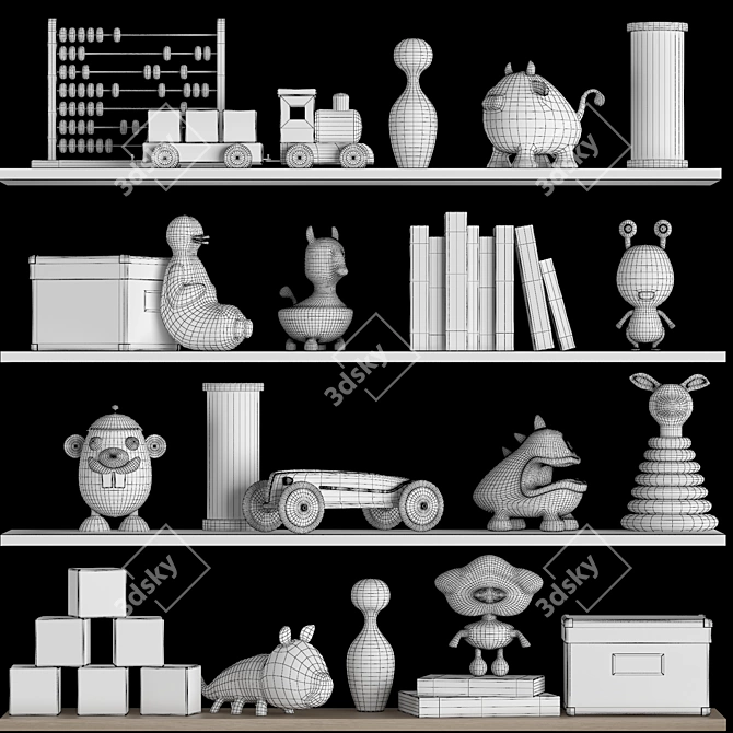  Nursery Delight Decor Set 3D model image 3