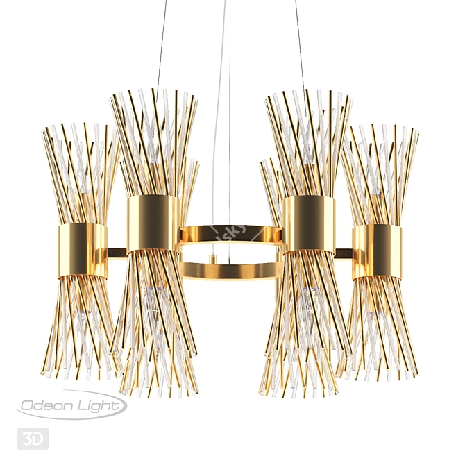 Elegant Odeon Light Fixture 3D model image 1