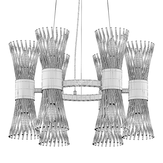 Elegant Odeon Light Fixture 3D model image 2