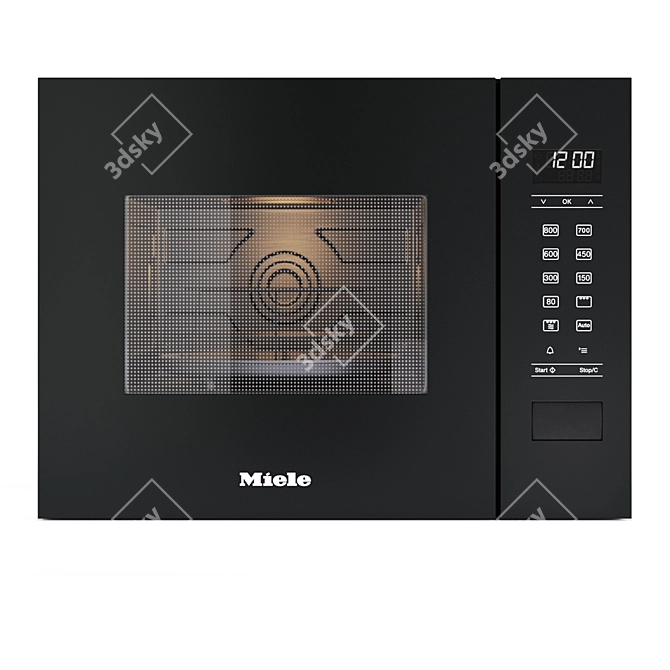 Efficient Built-In Microwave Oven 3D model image 1