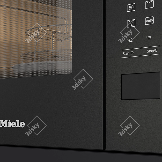 Efficient Built-In Microwave Oven 3D model image 4